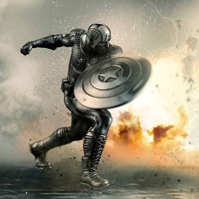 Royal Selangor Hand Finished Marvel Collection Pewter Captain America First Avenger Statue Gift