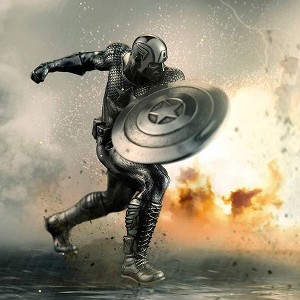 Royal Selangor Hand Finished Marvel Collection Pewter Captain America First Avenger Statue Gift - 1 of 4