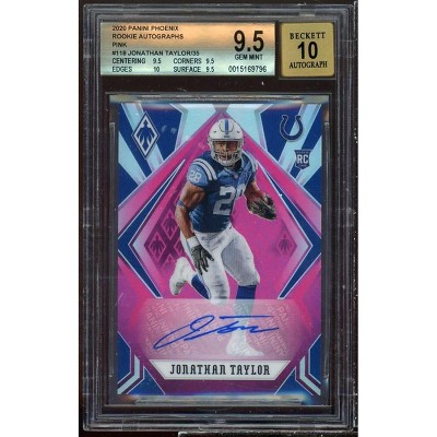 Jonathan Taylor 2020 Panini Phoenix Rookie Auto Pk #118 BGS 9.5 (9.5 9.5 10 9.5)