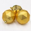 National Tree Company First Traditions Christmas Tree Ornaments, Metallic and Matte Yellow Gold, Set of 6 - 3 of 4
