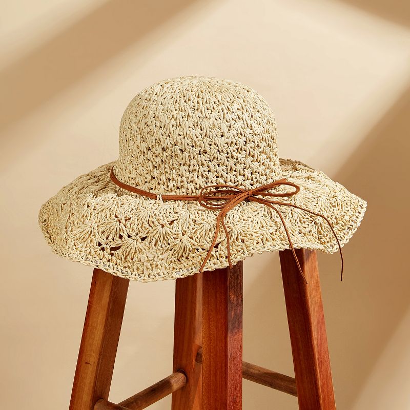 Women's Bow Detail Straw Hat - Cupshe, 1 of 9