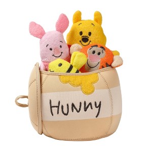 Lambs & Ivy Disney Baby Winnie the Pooh Honey Pot Terry/Neoprene Bath Toy Set - 1 of 4