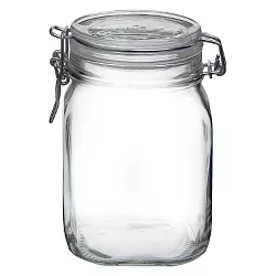 Fido 1 Liter Clamp Jar - Clear - Bormioli Rocco