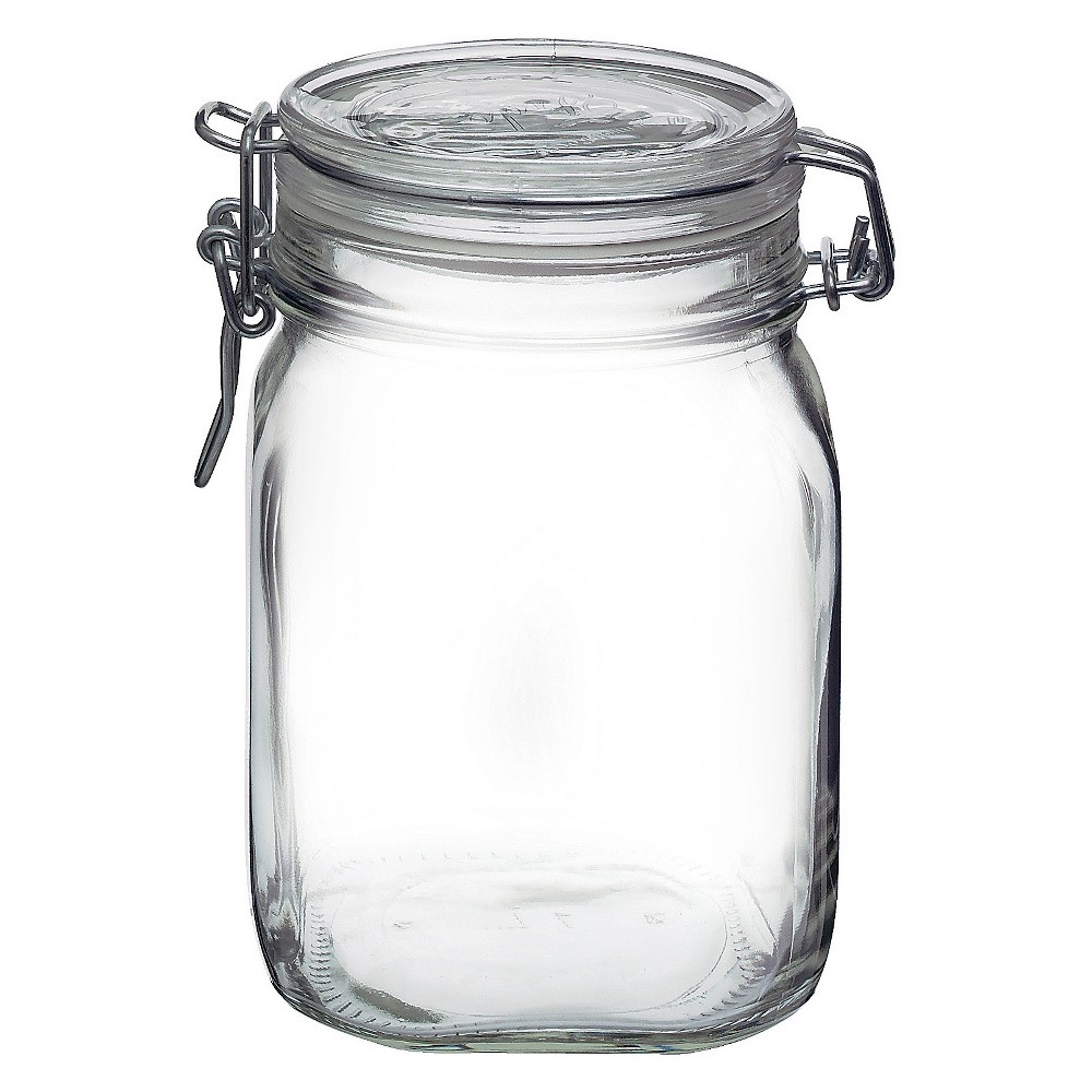 Fido 1 Liter Clamp Jar - Clear - Bormioli Rocco