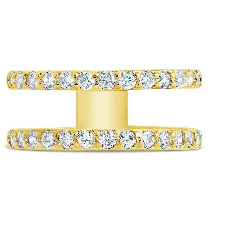 SHINE by Sterling Forever Stackable CZ Open Band & Midi Ring Set, 5 of 9