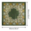 Elerevyo Women's Satin Large Paisley Symmetric Silk Square Scarf Head Wrap Bandanas 35.4" X 35.4" - 3 of 4