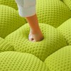 WJSHome Loveseat Bubble Sofa with Ottoman, Curved Couch, Comfy Upholstered Sofa, Mesh Fabric 3D Honeycomb Shape Modern Couch - 4 of 4