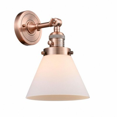 Cone - 1 Light Wall Sconce In Industrial Style-10 Inches Tall and 8 Inches Wide