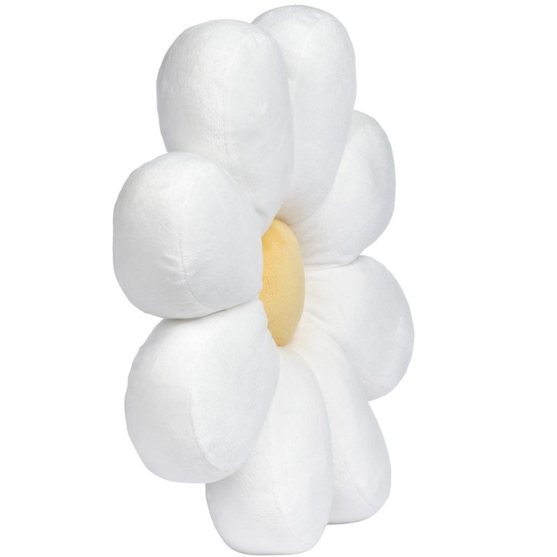 Lambs & Ivy Sweet Daisy White Flower Decorative Pillow Plush Stuffed Toy, 3 of 8