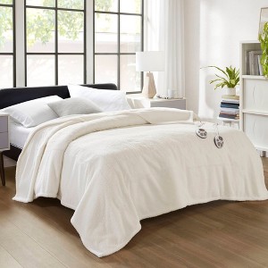Sapphtopaz 1 PCS Cozy Faux Feathersoft Blanket Features 10 Heat Settings Cooling Blanket Throw Blanket, Overheat protection - 1 of 4