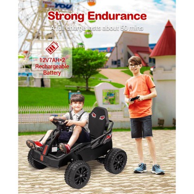 24V Kids Electric ATV,200W 4x4 Ride-on Car with Parent Remote Control, Metal Frame & 4 Shock Absorbers