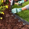Expert Gardener 2-inch Tall Wall No-Dig Landscape Edging, 30-ft., Plastic, Black - 4 of 4