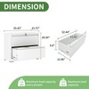 Munora - 2-Drawer Lateral File Cabinet with Lock - Wide Storage for Letter/Legal/A4 Files - White - 3 of 4