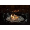 Fire Sense Fire Pit Wind Guard Clear Glass Tempered Glass For Propane, Gas, Fire Pits and Patio Heaters - Round - 26 Inches - 4 of 4
