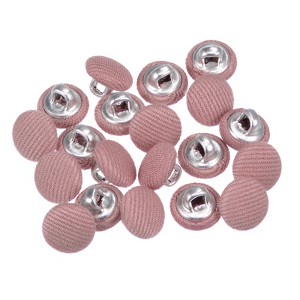 Unique Bargains Metal Shank Round Cloth Covered DIY Sewing Buttons 20 Pcs - 1 of 4