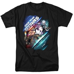 Star Trek Prodigy See The Stars With Dal, Gwyn, Jankom Pog Adult T-Shirt Black - 1 of 4