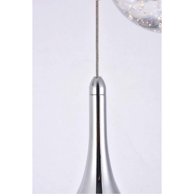 Modern Elegance 3-Light LED Crystal Chandelier with Chrome Finish