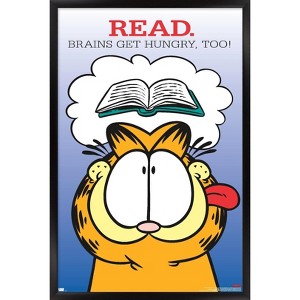 Trends International Garfield - Read Framed Wall Poster Prints - 1 of 4