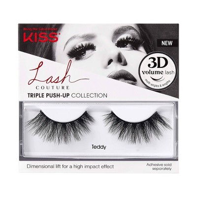 Kiss Lash Couture Triple Push-Up Fake Eyelashes - Teddy - 1 Pair