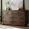 Jojoka Farmhouse 8 Drawer Dresser for Bedroom,55” Rustic Wood Chest of Drawers for Living Room - 2 of 4