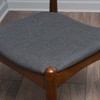 Ridstar 2 Piece Dining Chairs, Armless Chair with Ergonomic Backrest & Comfort Cushions For Dining Room-Dark Gray - 4 of 4