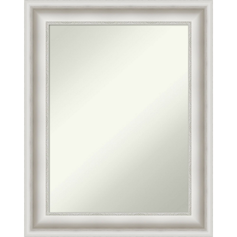Photos - Wall Mirror 24" x 30" Non-Beveled Parlor White  - Amanti Art: Modern Rectangle, Polystyrene Frame