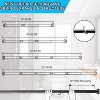 LunaLulinlk Swivel Shower Curtain Rod 44-74 inches Adjustable Matte Black Spring Tension Shower Rod - 2 of 4