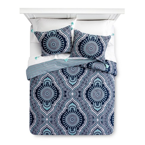 Blue Akina Duvet Cover Set Mudhut Target