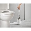 Joseph Joseph Flex Lite Silicone Toilet Brush with Slimline Holder Set, Flexible Head, drip, Anti-Clog deep Clean, 1 EA, Grey/White - 4 of 4
