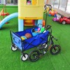 Grungis Heavy Duty Folding Wagon for Camping,Rolling Cart with All-Terrain Wheels,Utility Cart for Camping Shopping - 2 of 4