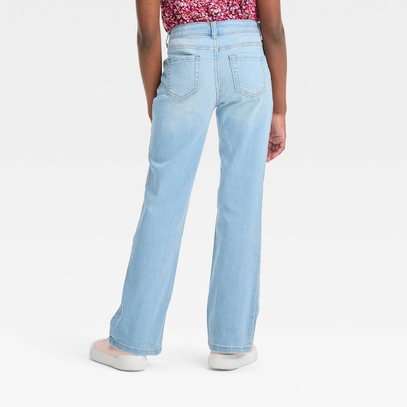 Girls' Mid-Rise Bootcut Jeans - Cat & Jack™, 2 of 11
