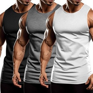 COOFANDY Men's 3 Pack Workout Tank Tops Sleeveless Gym Shirts Bodybuilding Fitness Muscle Tee Shirts - 1 of 4