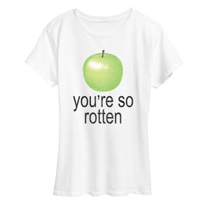 Women's - Instant Message - You're So Rotten Short Sleeve Graphic T-Shirt - 1 of 4