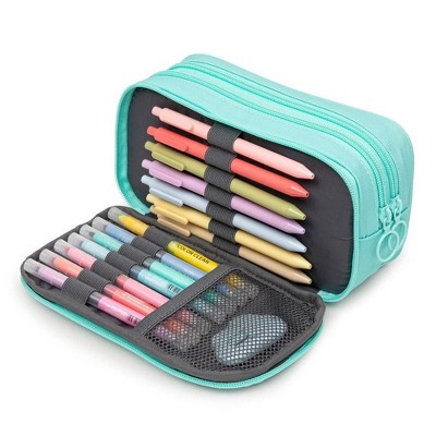 ZIPIT Half & Half Pencil Case, Mint