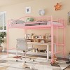 Loft Bed Twin Size with Ladder & Safety Guardrail, Noise Free Heavy Duty Metal Twin Loft Bed, 400 Lbs Weight Capacity, Space Saving - 3 of 4