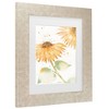 Trademark Fine Art Sheila Golden Summer Sunflowers Matted Framed Art - 3 of 4