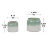 Gulches Striped Ceramic Planters: Modern Indoor/Outdoor Set,2-Pack - 3 of 4