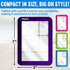 Playbees Magnetic Locker Mirror 4PACK (Purple, Pink, Green, Blue) - 3 of 4