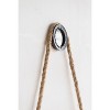 NicBex Round Wall Mirror with Rope Strap,Modern Circle Mirror with Metal Frame,Decorative Mirror for Wall Decor,Living Room,Bedroom,Black - 4 of 4