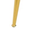 Round Glass Dining Table, Modern Gold Metal Legs, Non-Slip Pads for Kitchen or Dining Room - 4 of 4
