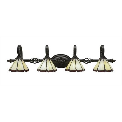 Toltec Lighting Elegante 4 - Light Vanity in  Dark Granite