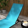 PAGED 2 Piece Chaise Lounge Outdoor Pool Lounge Chairs with Wheels Tanning Chair with Adjustable Backrest for Patio, Backyard - 2 of 4
