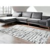 HomeRoots 5' X 8' Black and Silver Abstract Washable Non Skid Area Rug - 2 of 4