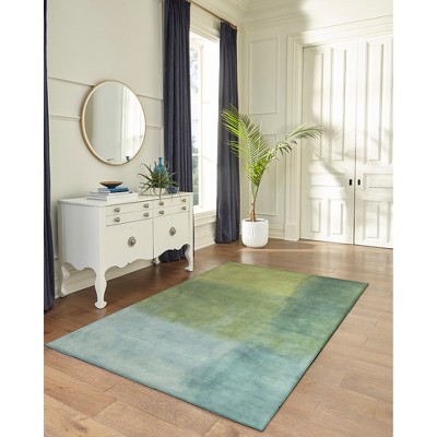 Harmony Stripe Hand-Tufted Wool Rug in Blue - 42" x 66"