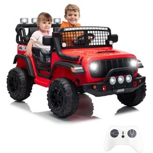 Jojoka 24V 2-Seater Kids Ride On Car with Remote, Dual 200W Motors Electric Vehicle, 20" Seat, LED Lights, Music & USB - 1 of 4