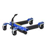 DURHAND Hydraulic Wheel Dolly Tire Jack with Ratcheting Foot Pedal for Vehicle Positioning for Car Truck RV Trailer