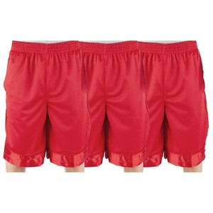 3 Pack Shaka Wear Men's Basketball Shorts, Mesh Workout Gym Running with Pockets - 1 of 4