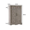 5 Drawers Dresser Organizer with Sliding Barn Door, Wood Storage Cabinet - 2 of 4
