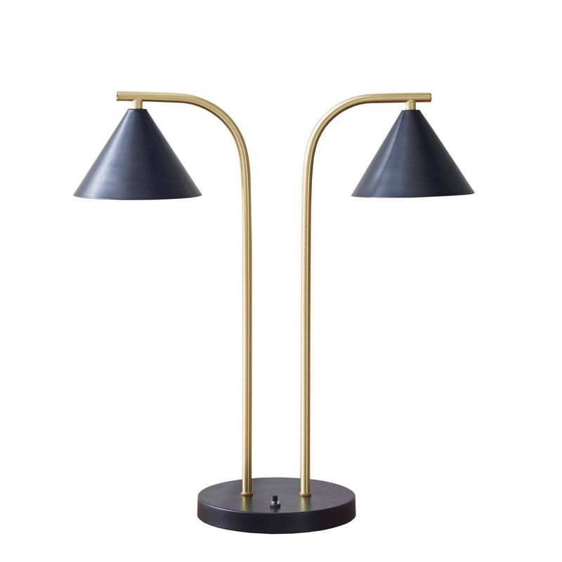 Jayda Ceramic (Includes LED Light Bulb) Table Lamp Navy - Ink+Ivy, 3 of 7