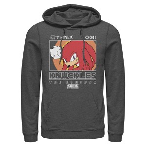 Mens Sonic the Hedgehog Knuckles Portrait Lightweight Hoodie - 1 of 4